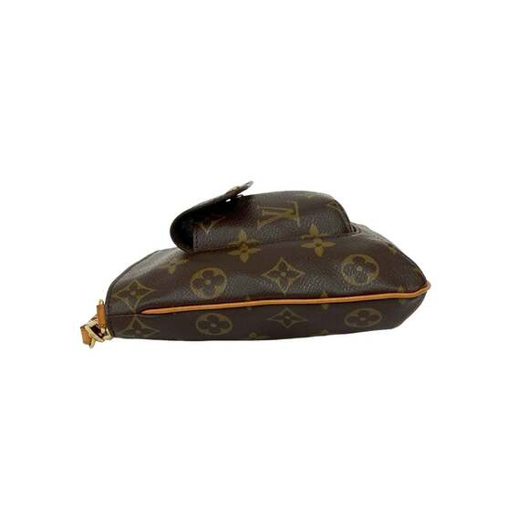 LOUIS VUITTON Authentic Brown Monogram Leather Pouch - Picture 4 of 9